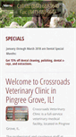 Mobile Screenshot of crossroadsvetclinicil.com